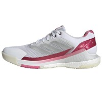 Adidas Crazyquick Boost Padel Blanc Argent Rose Baskets Femme