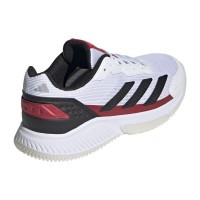 Zapatillas Adidas Courtquick Padel Blanco Negro Rojo