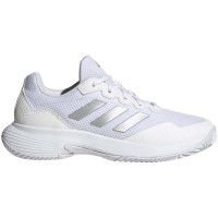 Zapatillas Adidas GameCourt 2 Blanco Plata Metal Mujer