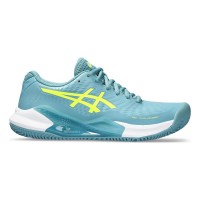 Baskets Asics Gel Challenger 14 Clay Grey Blue Yellow Neon Femme