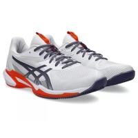 Asics Solution Speed FF 3 Clay White Gray Orange Sneakers