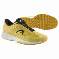 Zapatillas Head Revolt Pro 4.5 Clay Banana Negro