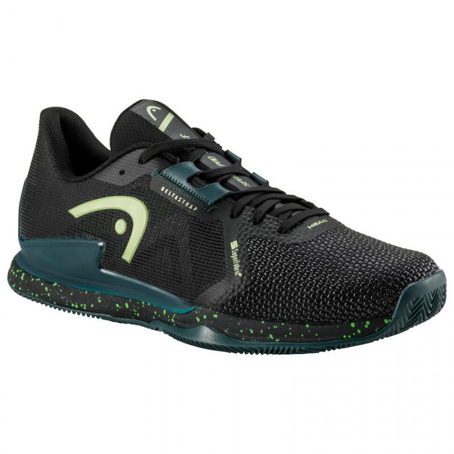 Zapatillas Head Sprint Pro 3.5 SF Clay Negro Verde Bosque