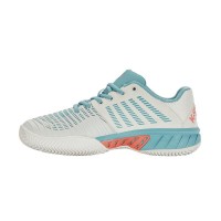 Kswiss Express Light 3 HB White Turquoise Baskets Femme