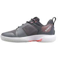 Zapatillas Kswiss Ultrashot Team Gris Rosa Mujer