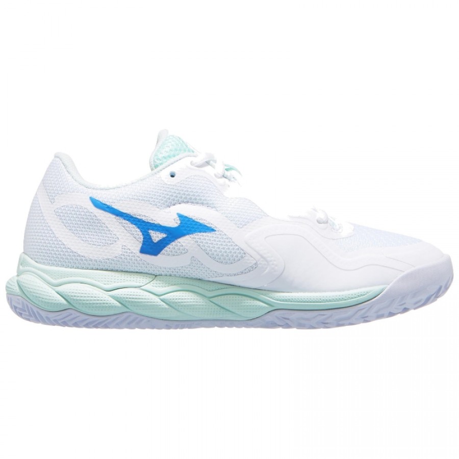 Zapatillas Mizuno Wave Enforce Court Clay Blanco Azul Mujer