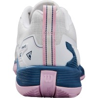 Zapatillas Wilson Rush Pro 4.5 Clay Blanco Azul Mujer