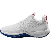 Wilson Rush Pro Lite Blanc Bleu Rouge Baskets